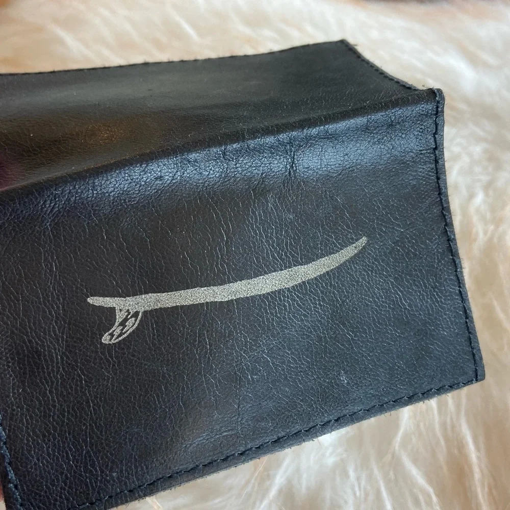 Aloha Soft Black Leather Card Holder